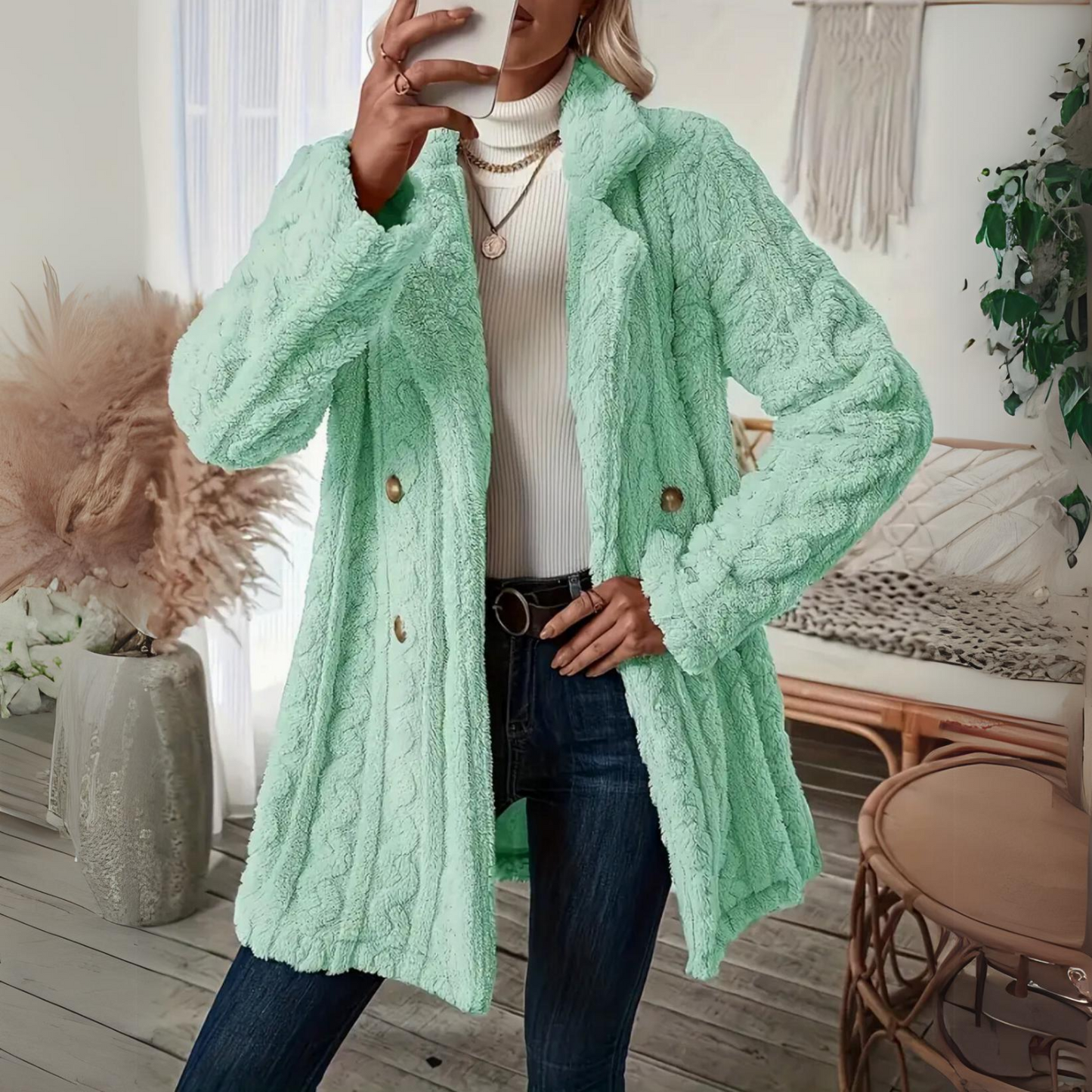 Belle | Warme Fuzzy Jas