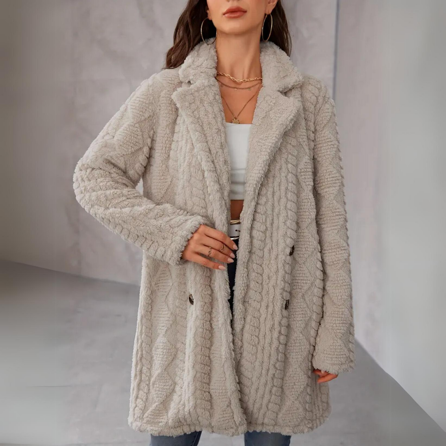 Belle | Warme Fuzzy Jas